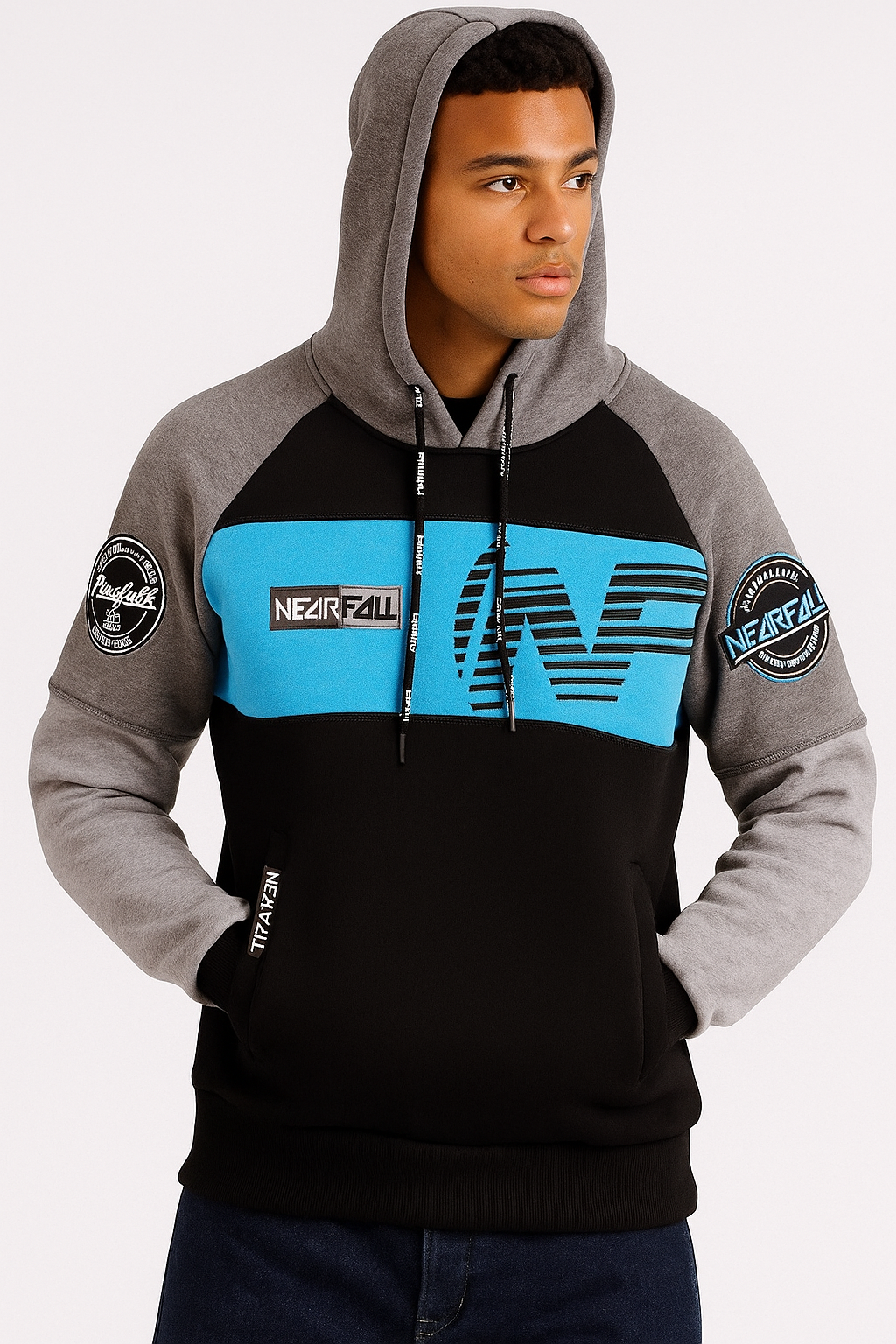 Blue Cotton Hoodie (E5L)