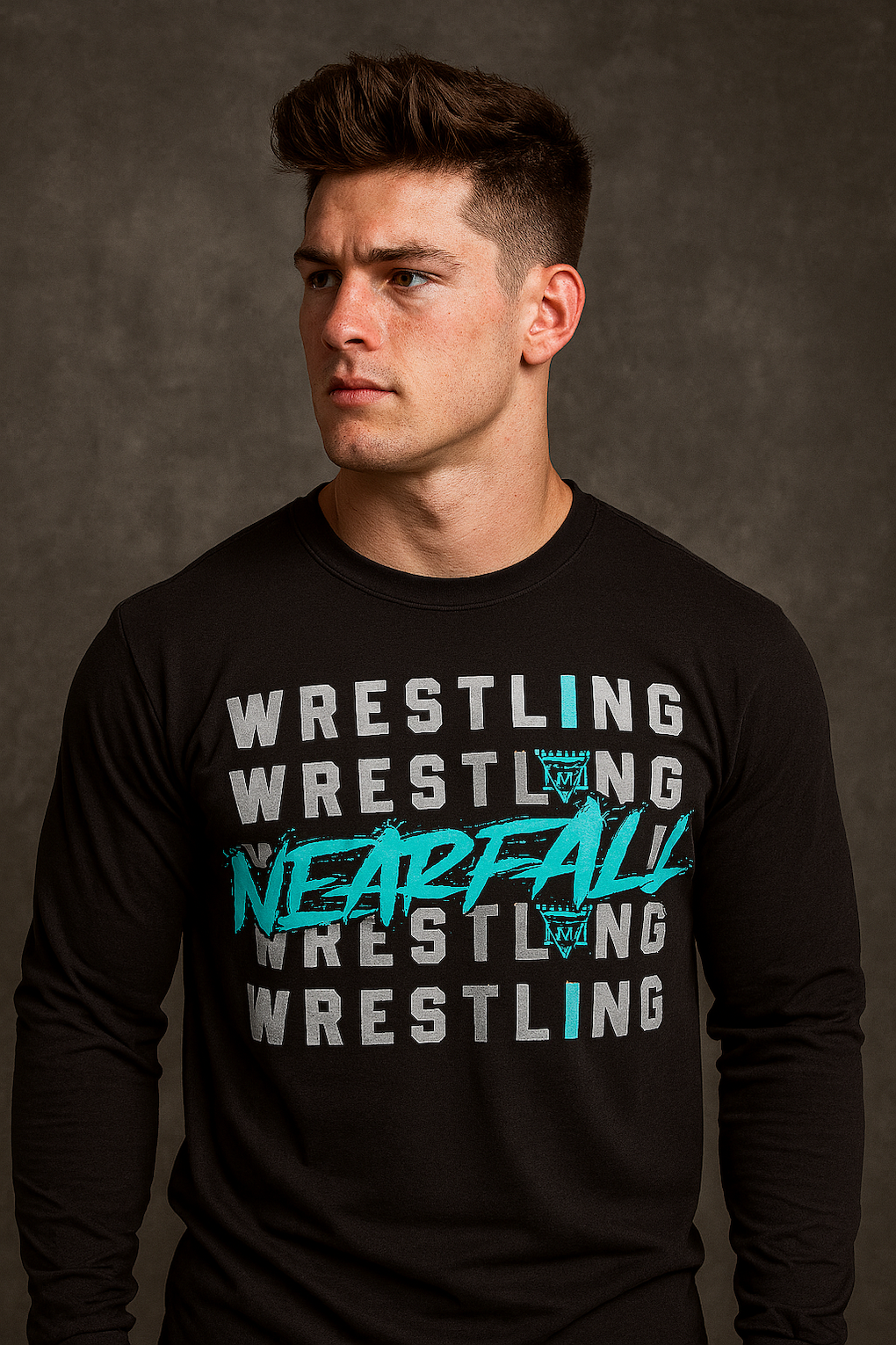 Nearfall Teal Logo Long Sleeve Tee (B2R)