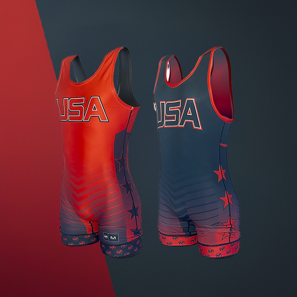 Red and blue singlet shop