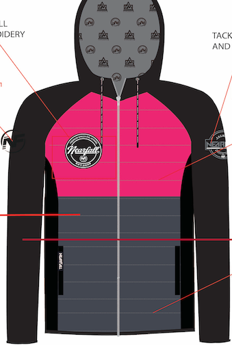 NF24- Full Zip Pink Puffer Jacket