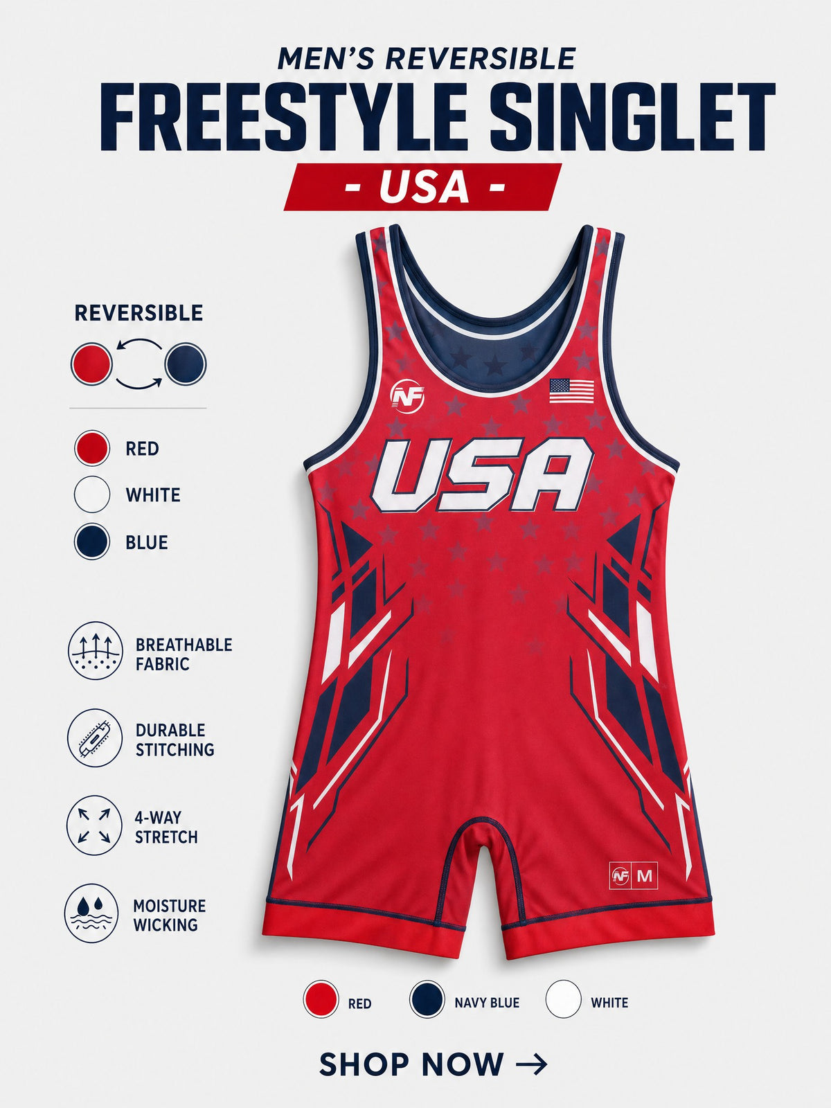 Men’s Reversible Freestyle Singlets