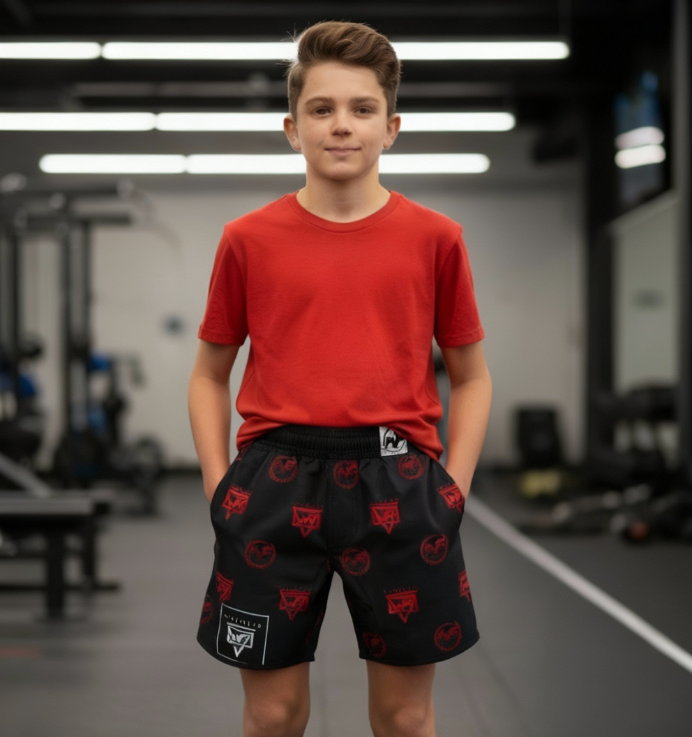 Red Repeat Hybrid Shorts (A1L)