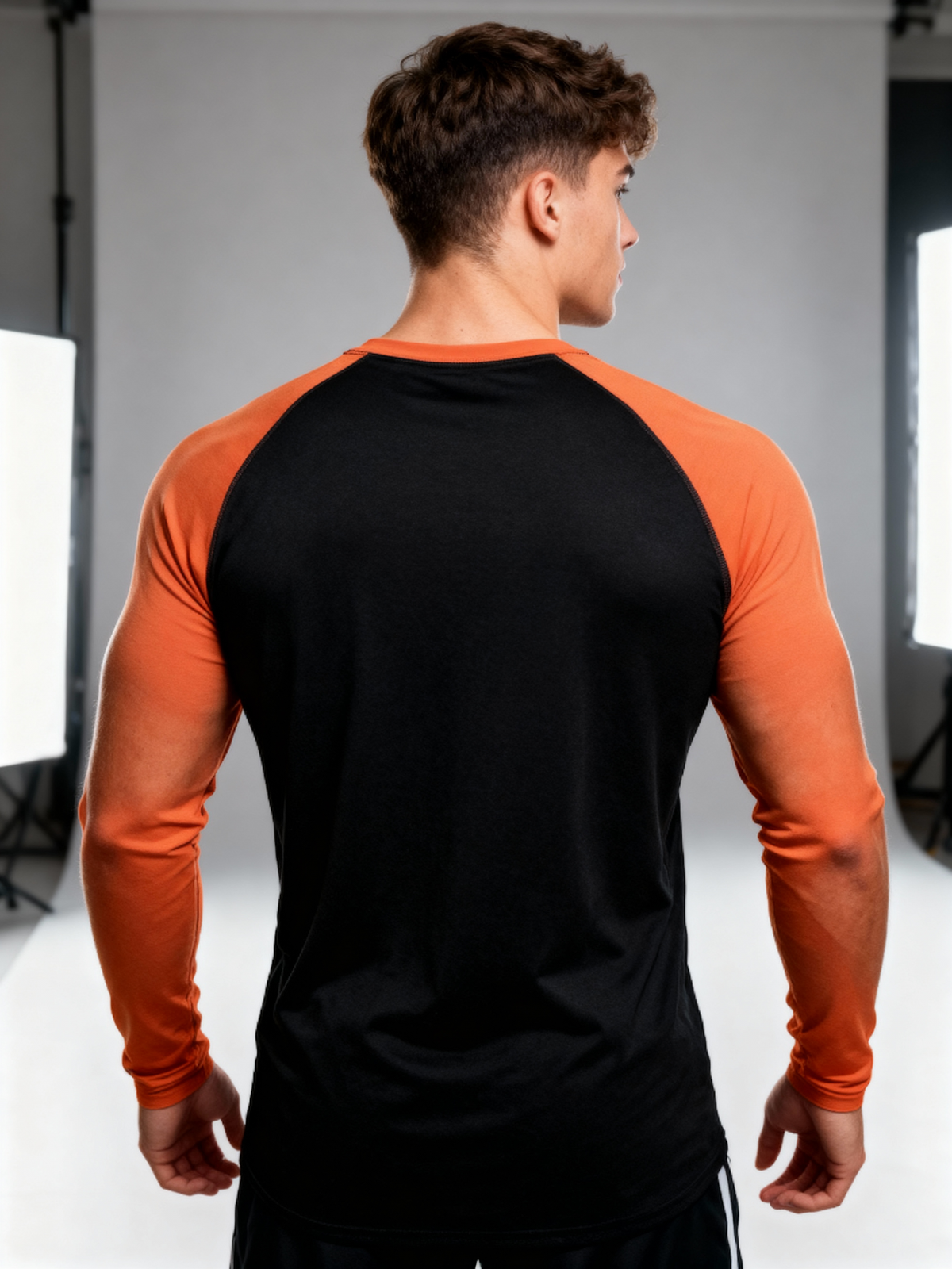 Black/Orange Bold Impact Tee