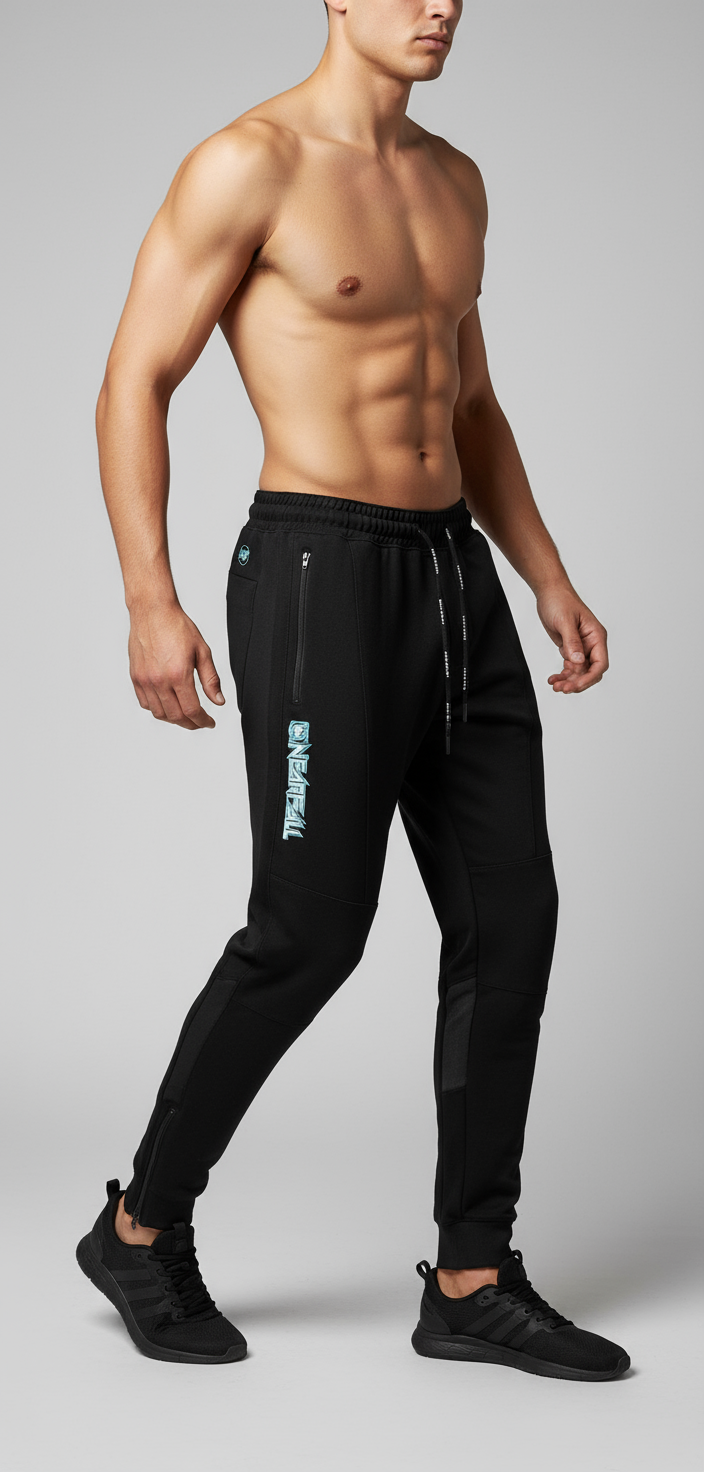 Black/ Gray Dyed Fabric Joggers