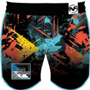 NF Teal/Orange/Yellow Shorts