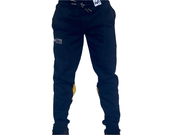 Black/Yellow Cotton Joggers(C3)