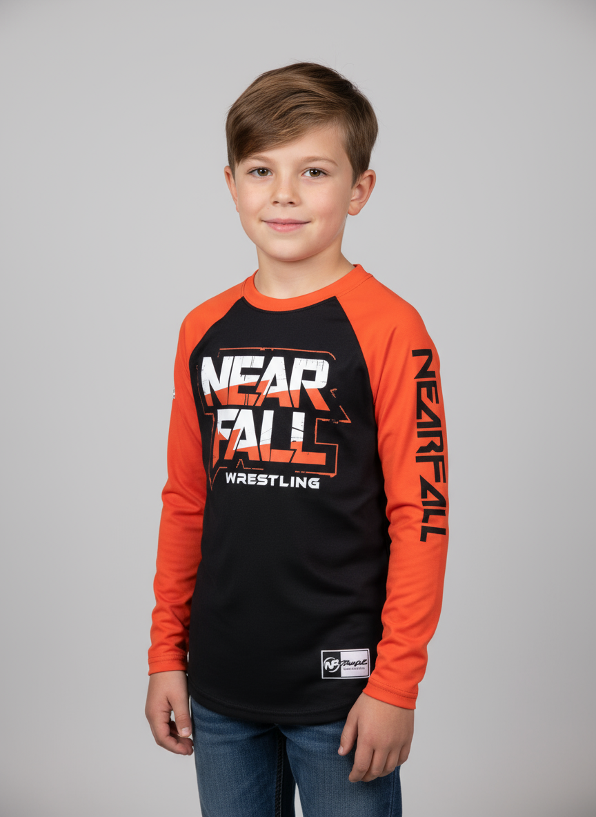 Black/Orange Bold Impact Tee