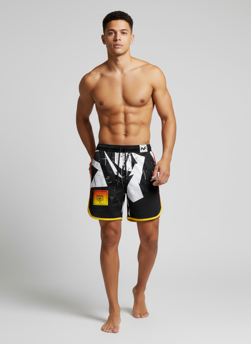Sunrise Graphic Hybrid Shorts (A5L)