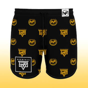 Gold Repeat Hybrid Shorts