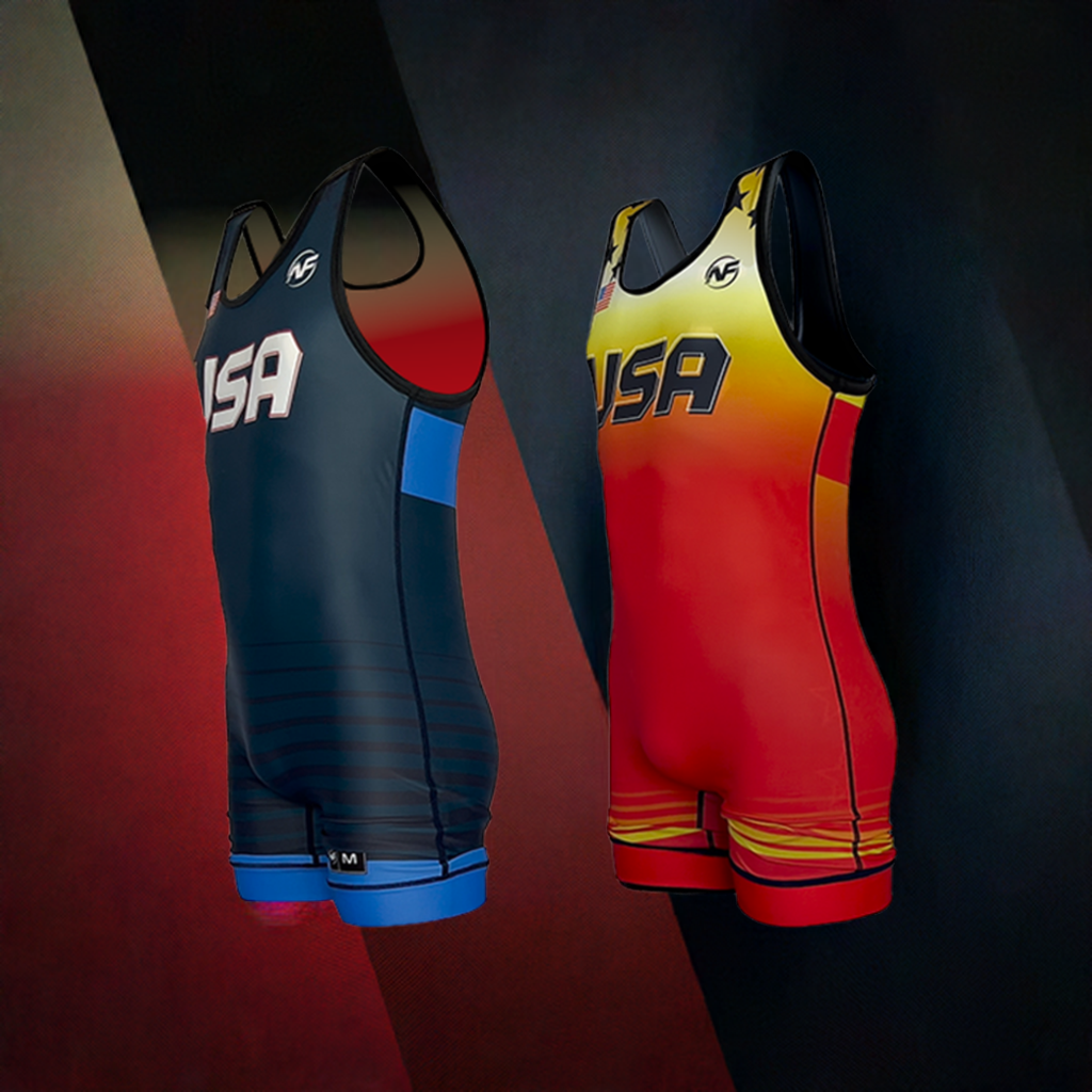 NF Gold & Navy USA Reversible Singlet