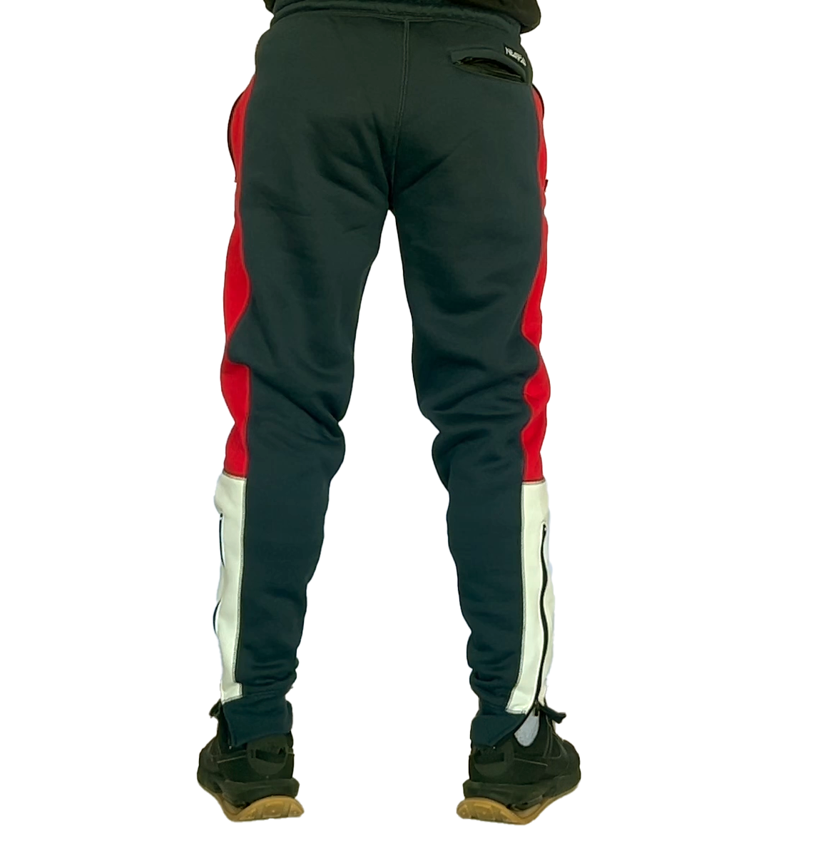 NF Red Blue and White Cotton Joggers Nearfall Clothing