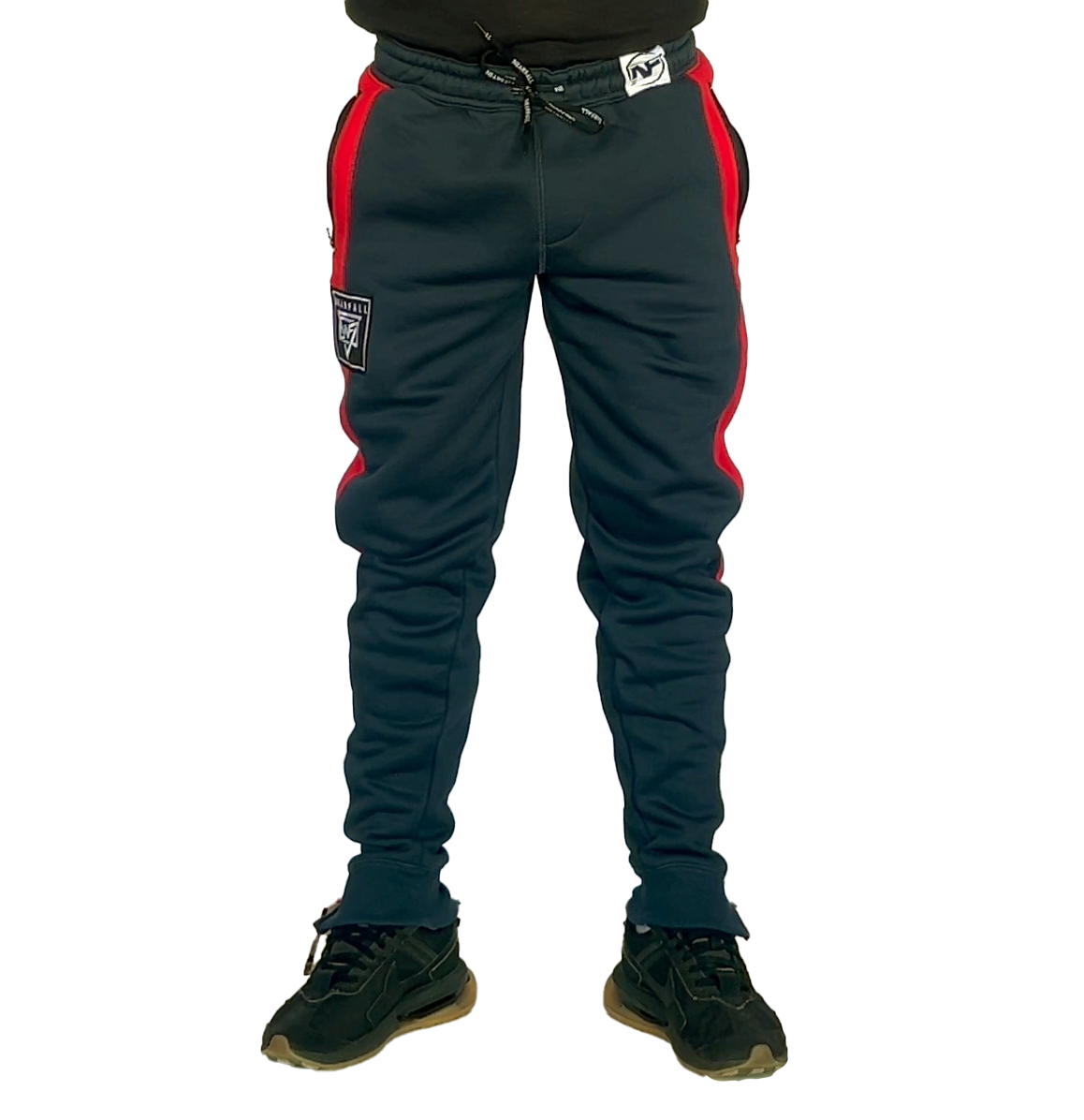 Red and blue joggers sale