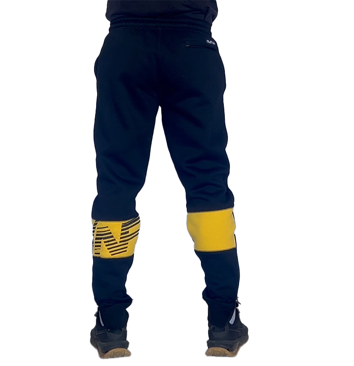 Black and yellow joggers 2025